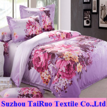 100% Poly Microfiber Printed Pongee for Bedsheet Fabric
